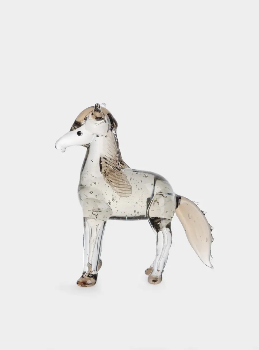 Статуэтка, 8х6 см, стекло, коричневая, Лошадка, Horse