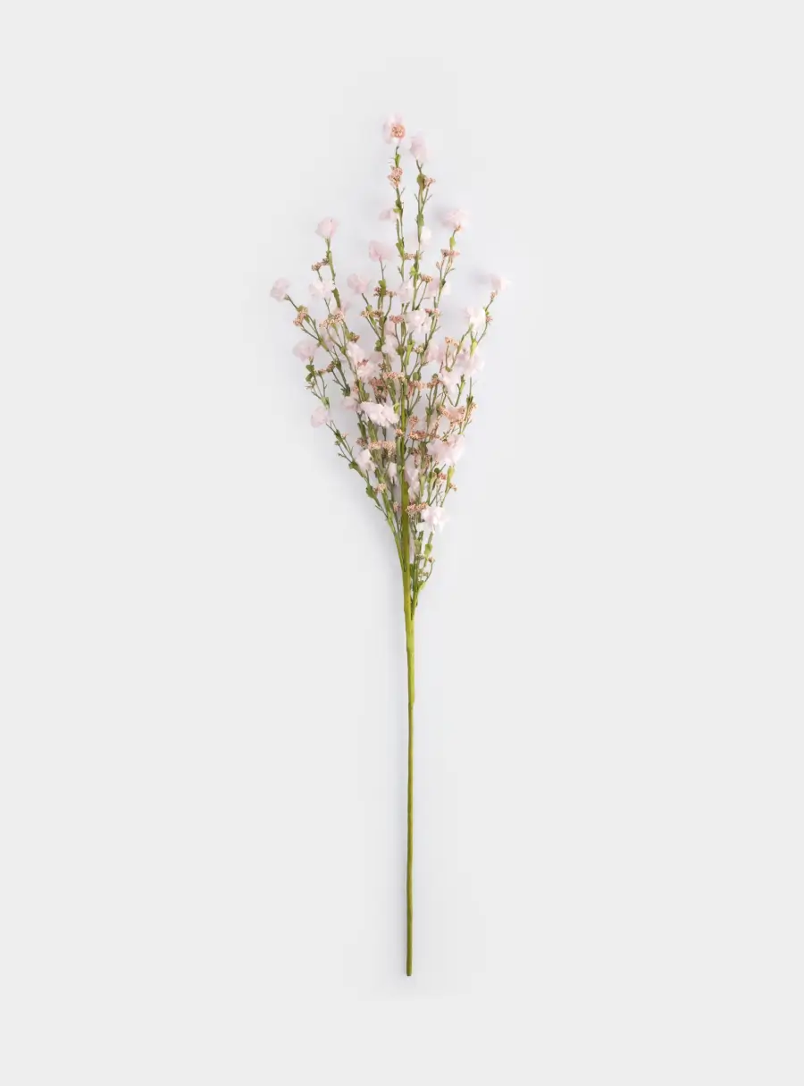 Ветка декоративная, 80 см, пенопласт/металл, Розовая ветка, Interior spring