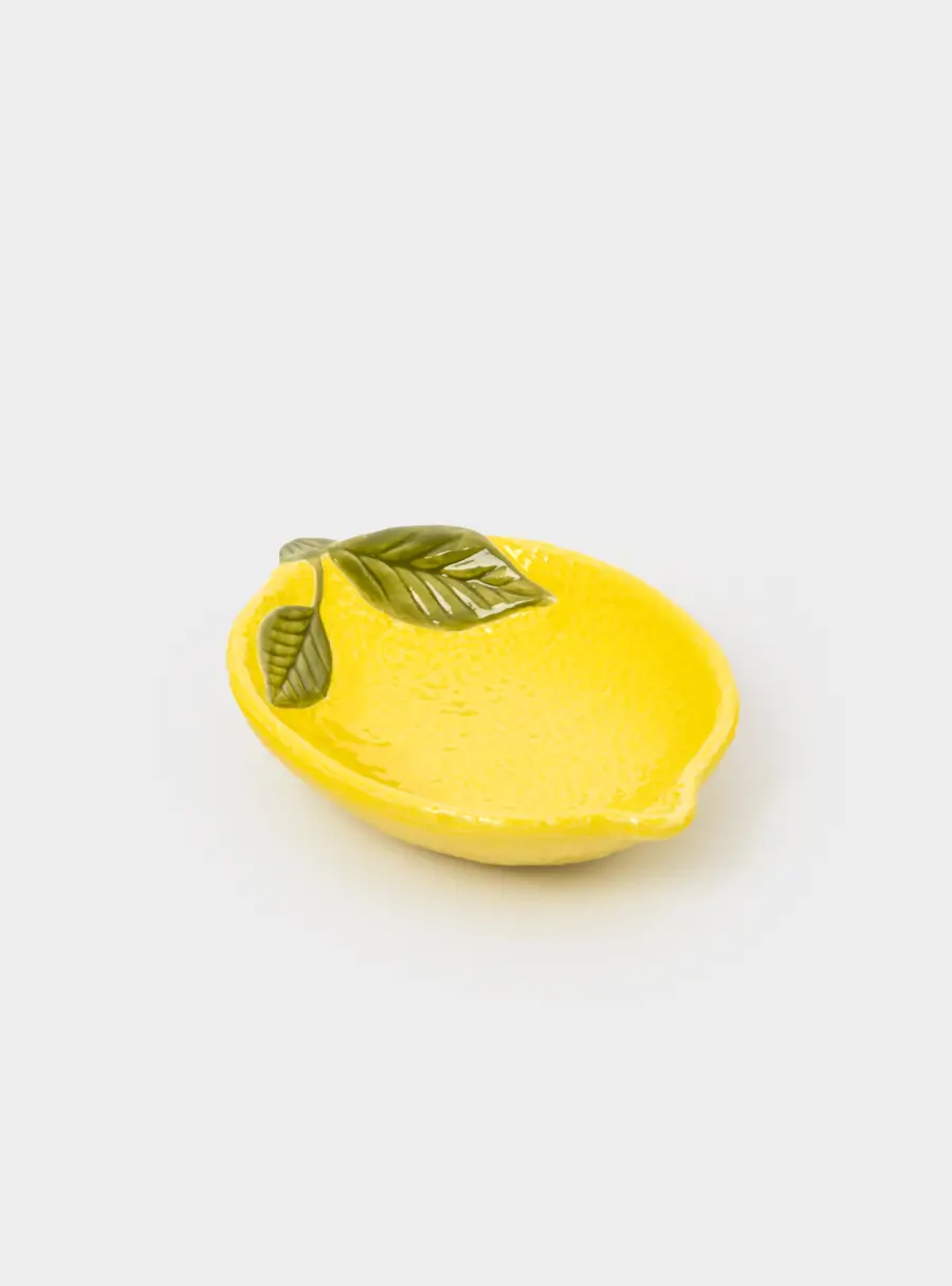 Пиала, 16х11 см, фарфор P, желтая, Лимон, Lemon