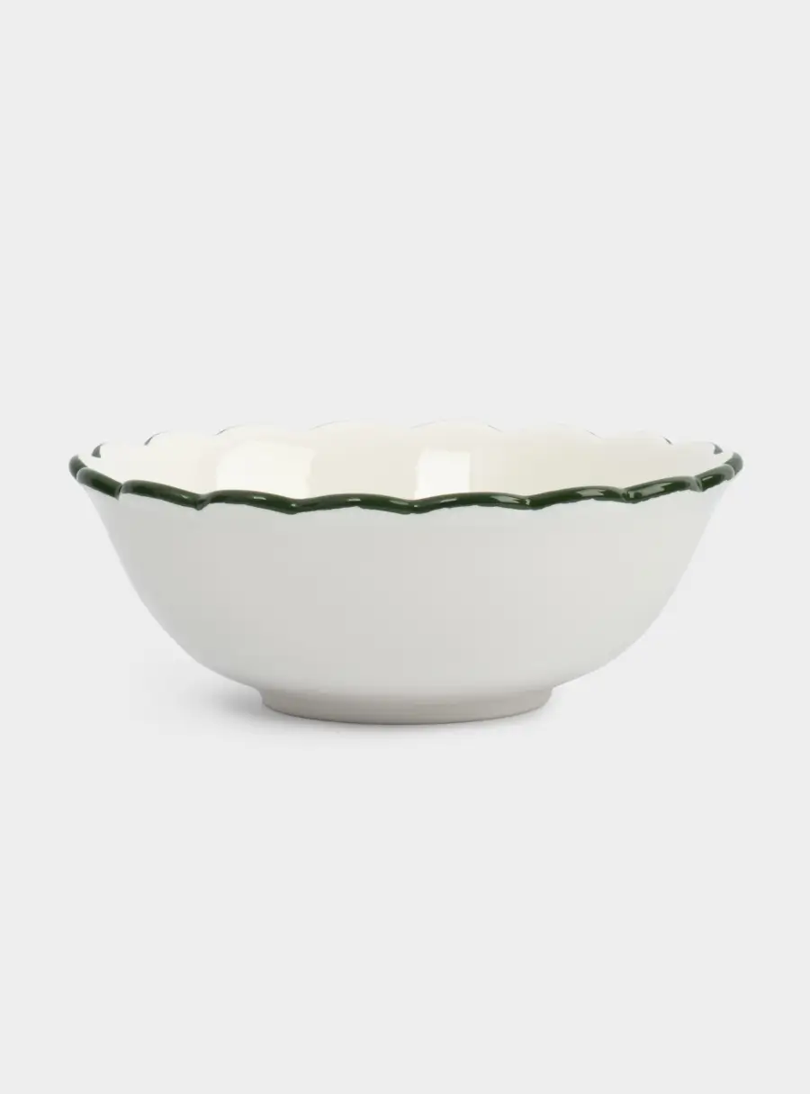 Салатник, 20х8 см, 1,2 л, керамика D, зеленый, Лошадка у елки, Festival