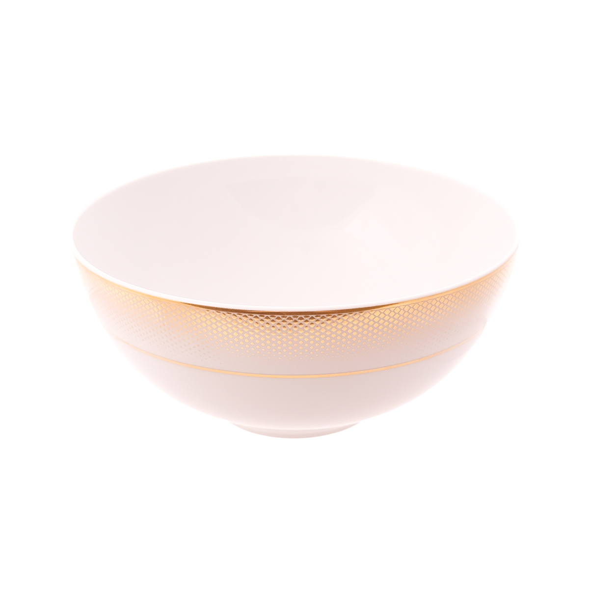Салатник Falkenporzellan Deluxe Shape - Rio White Gold Gold 21 см
