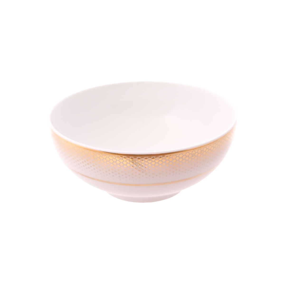 Набор салатников Falkenporzellan Deluxe Shape - Rio White Gold 13 см (6 шт)