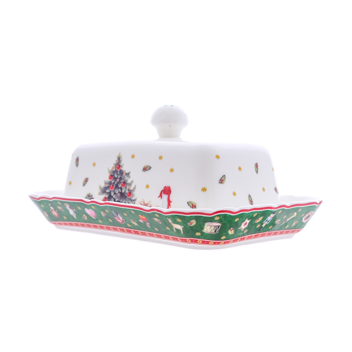 Маслёнка с крышкой Repast Green 17*12*2.6 см крышка 13.8*8.8*7.4 см
