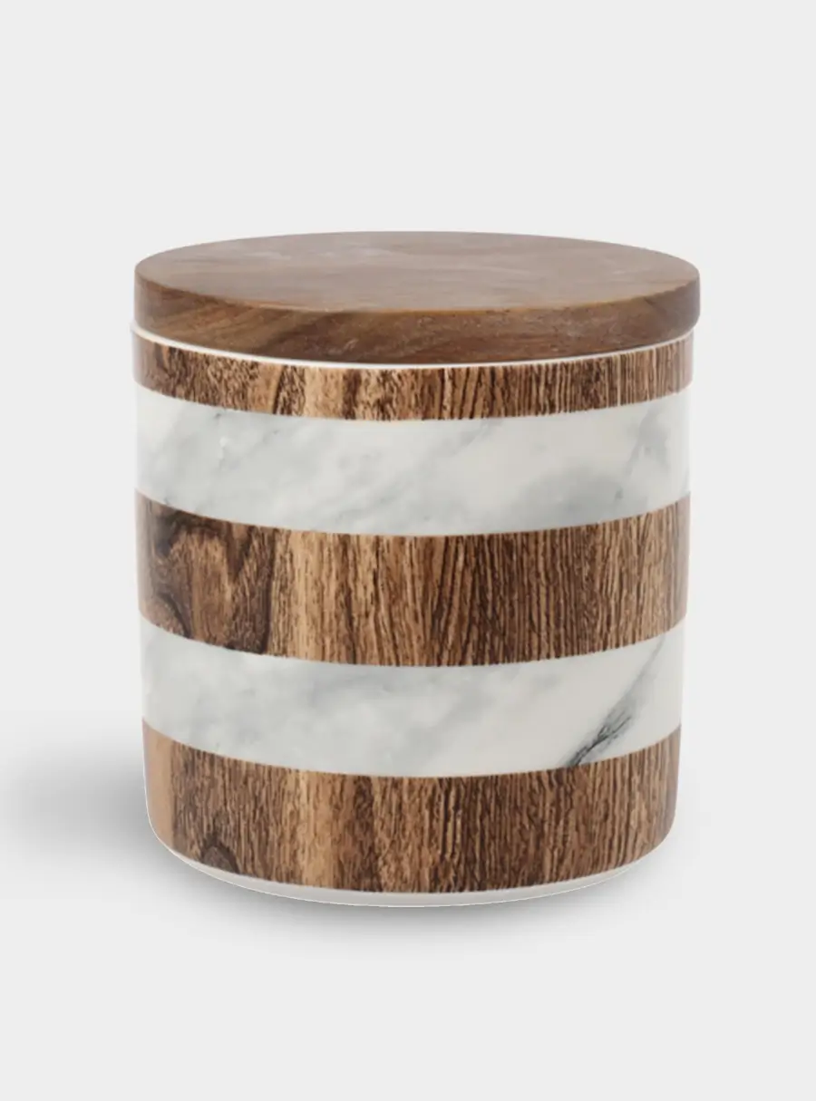 Банка для сыпучих продуктов, 700 мл, Фарфор P, Wood&Marble