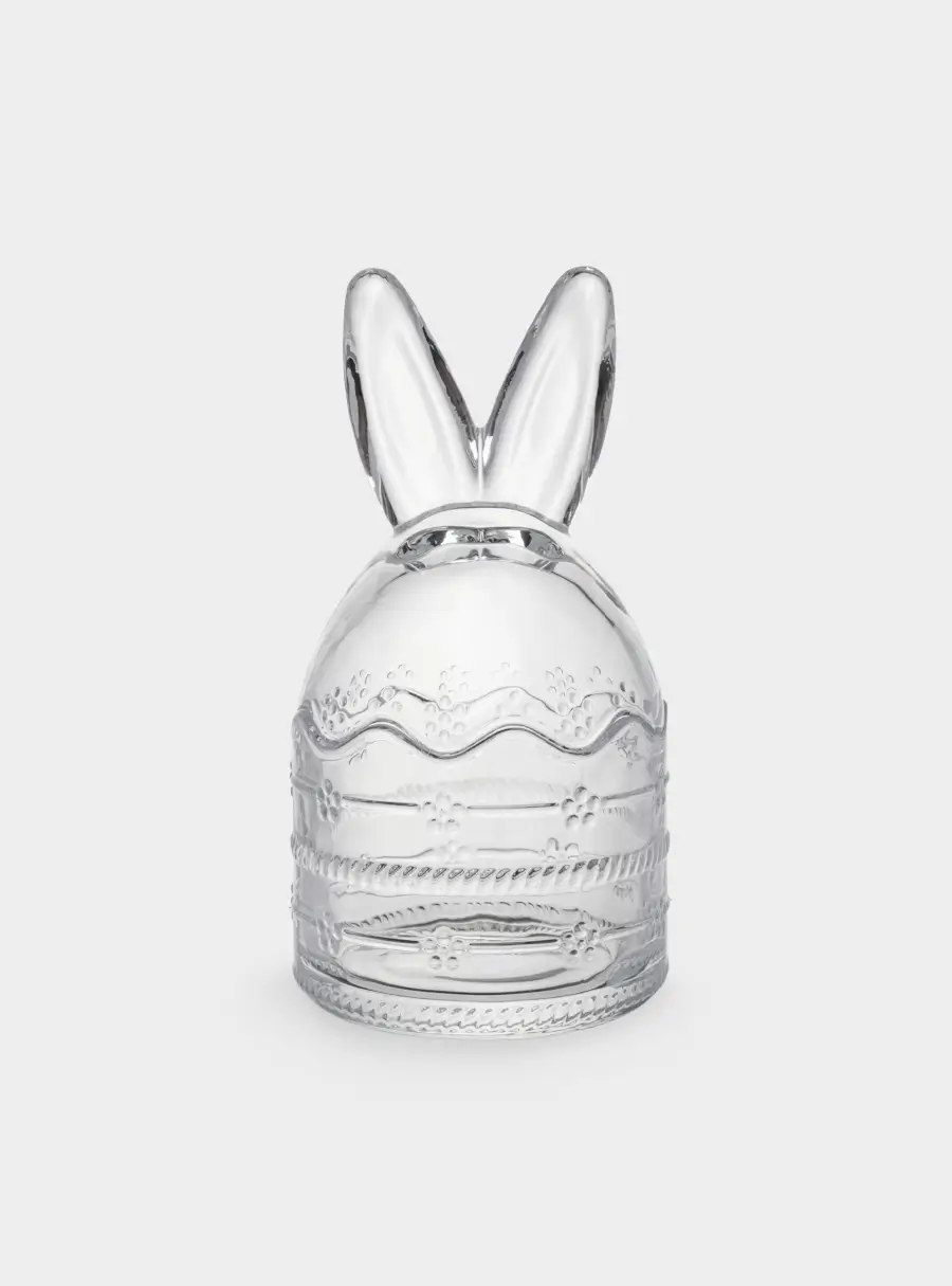 Емкость для хранения, 20х10 см, 350 мл, стекло, Уши кролика, Golden Easter
