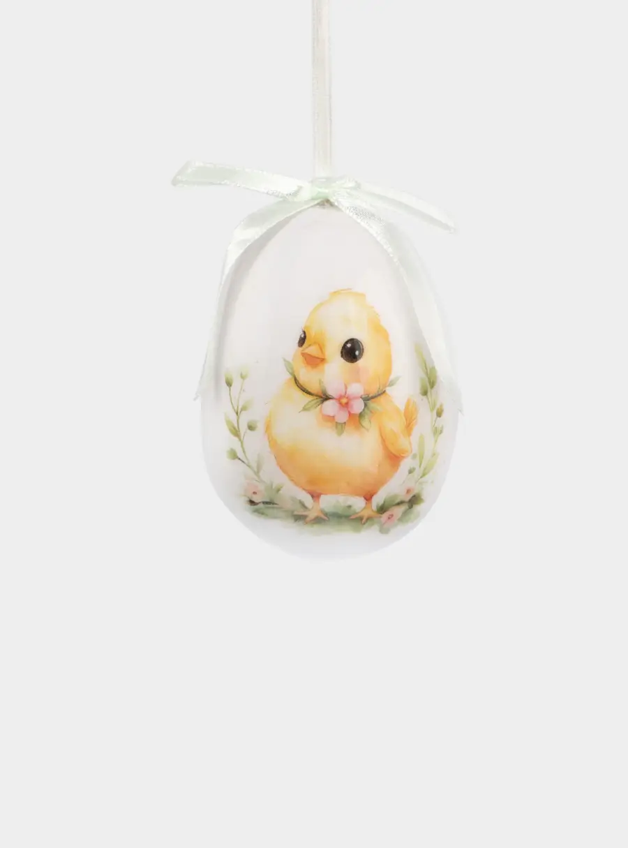 Подвеска, пасхальное яйцо, 8 см, пенопласт, Цыпленок, Interior Easter 1