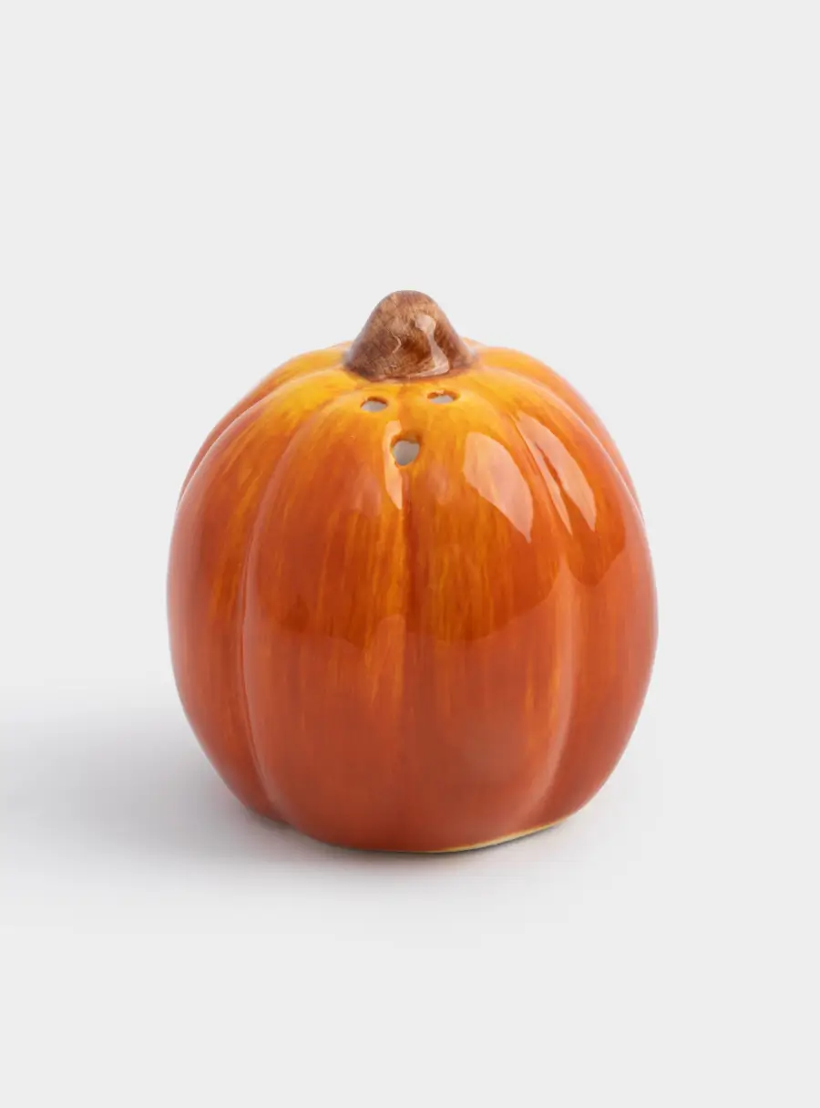 Емкость для соли или перца, 7 см, керамика, оранжевая, Тыква, Bright pumpkin 1