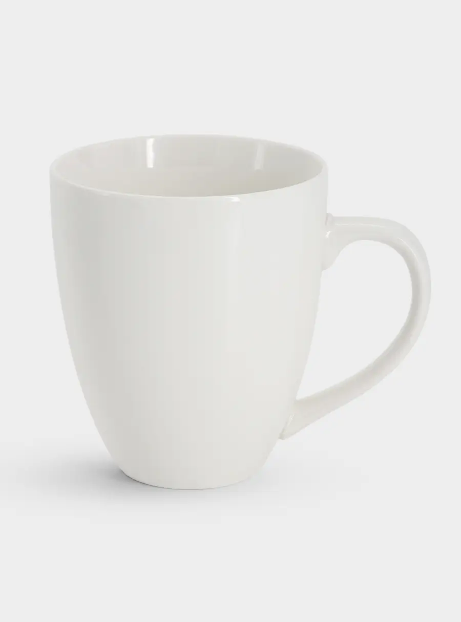 Кружка, 480 мл, фарфор P, белая, White Basics 1