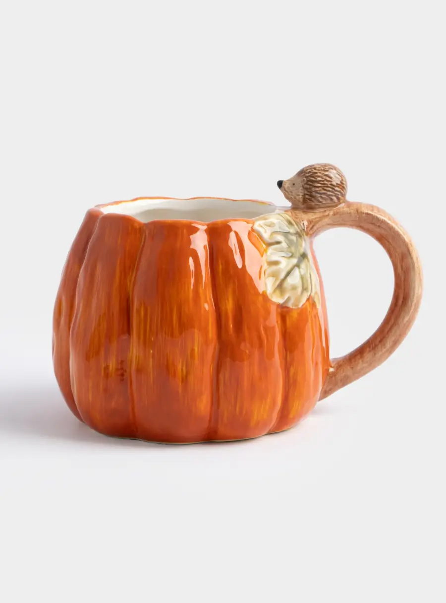 Кружка, 340 мл, керамика, оранжевая, Тыква, Bright pumpkin 1