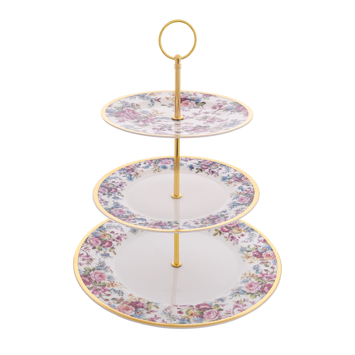 Этажерка 3 яруса Falkenporzellan Carinzia Gold 1