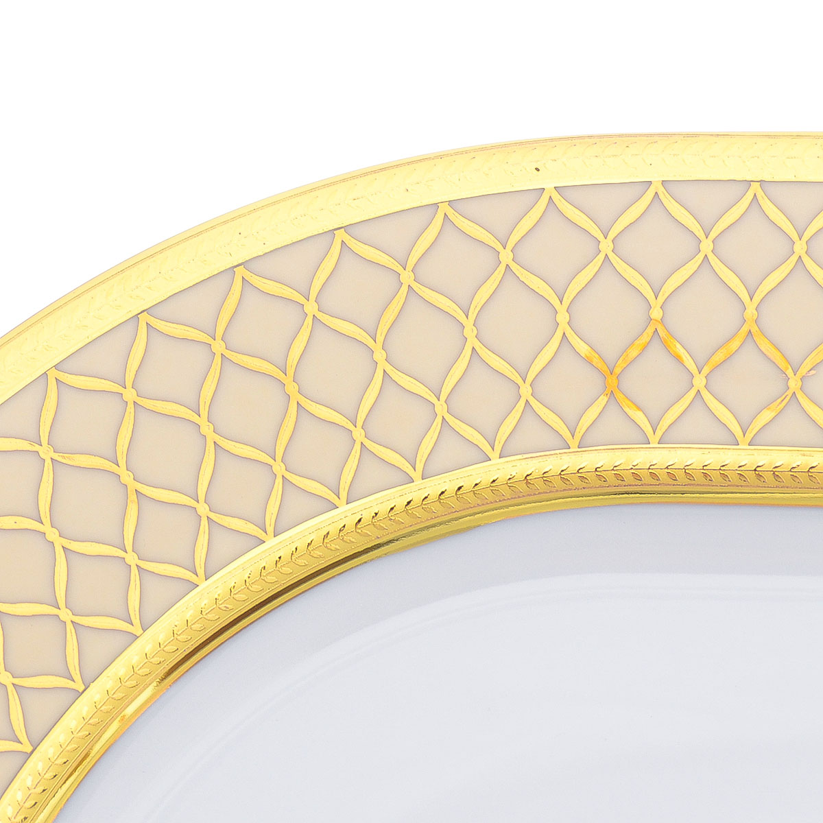 Блюдо овальное Falkenporzellan Valencia Creme Gold 36 см 2
