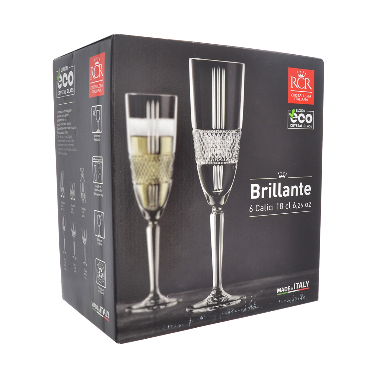 Набор фужеров Brillante Gold 190мл (6 шт) 2