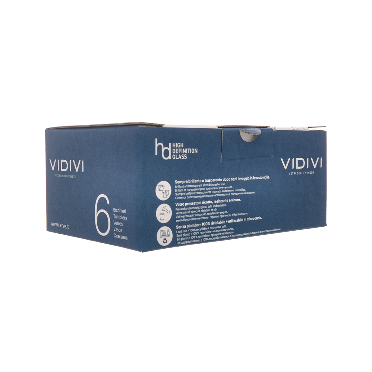 Набор стопок Vidivi Dolomiti 80 мл 7,2*5,7 см (6 шт) 2
