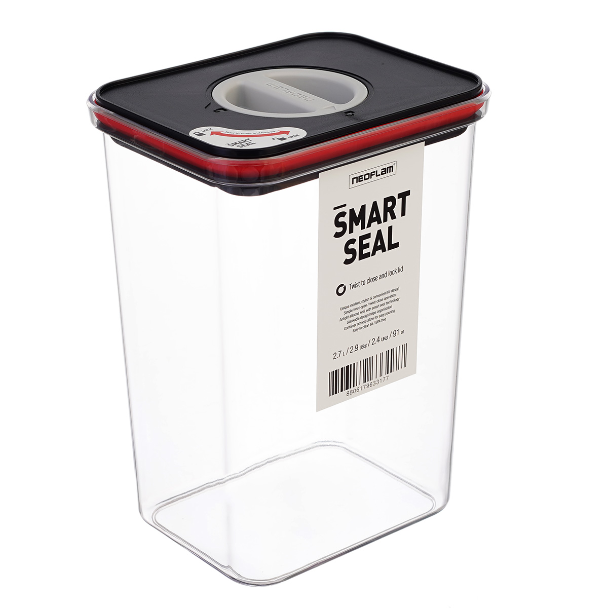 Контейнер с крышкой Neoflam Smart Seal 2,7 л 1