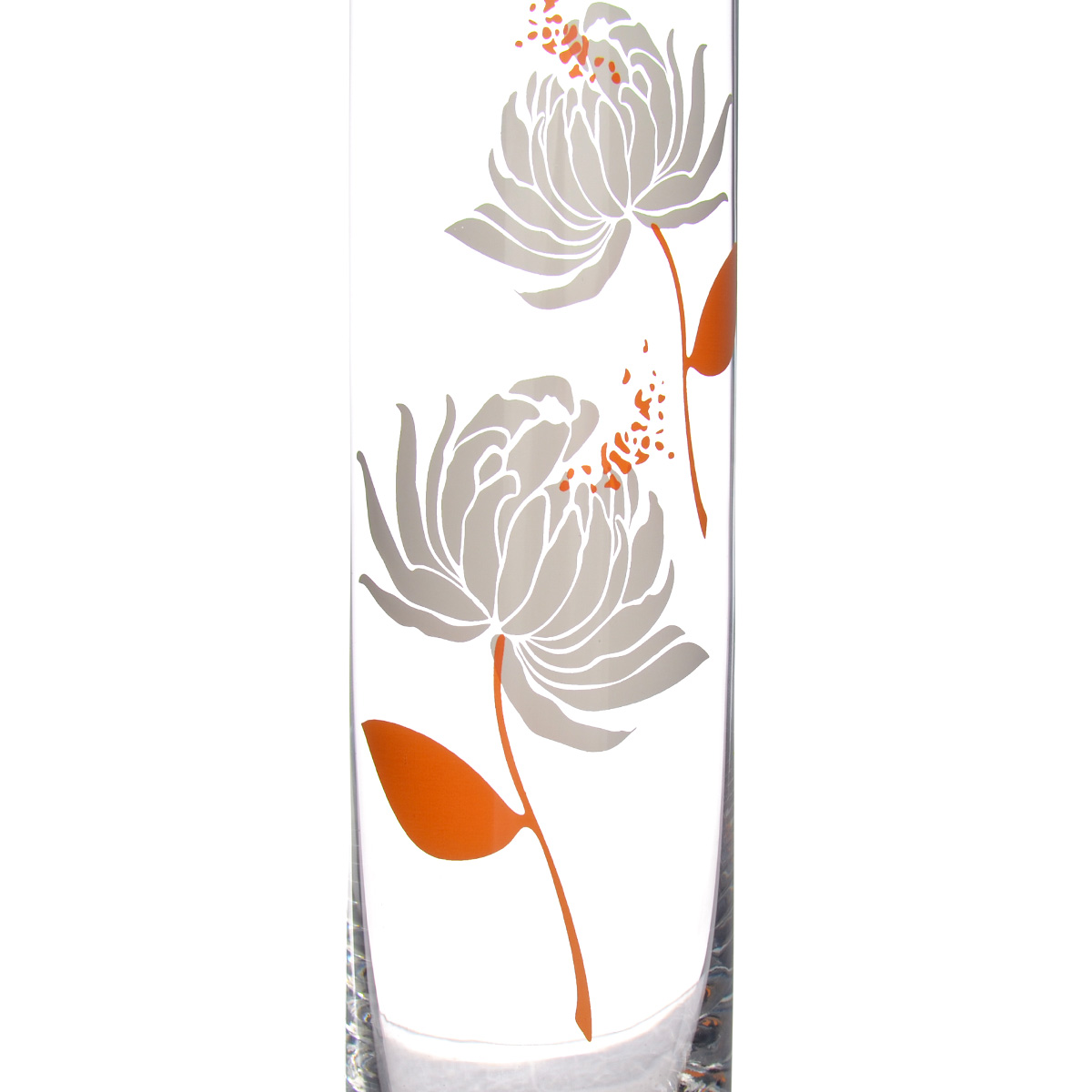 Ваза Сrystalex 24 см прозрачная с цветами 3