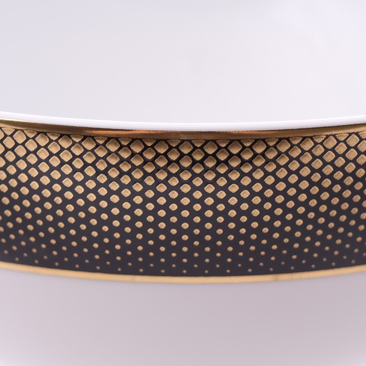 Салатник Falkenporzellan Deluxe Shape - Rio Black Gold 21 см 2