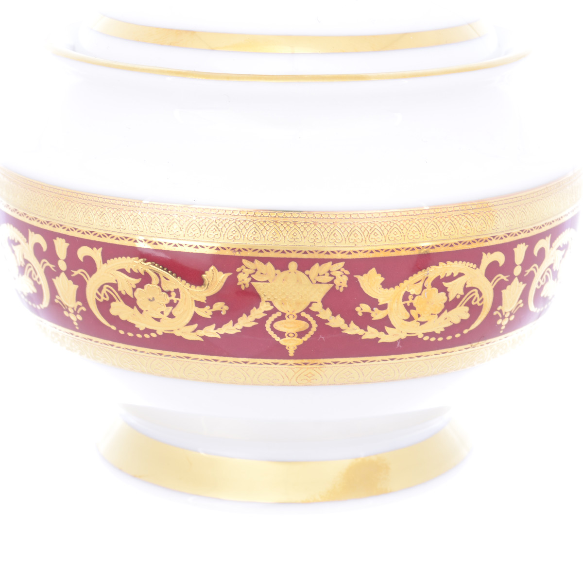 Сахарница Falkenporzellan Imperial Bordeaux Gold 2
