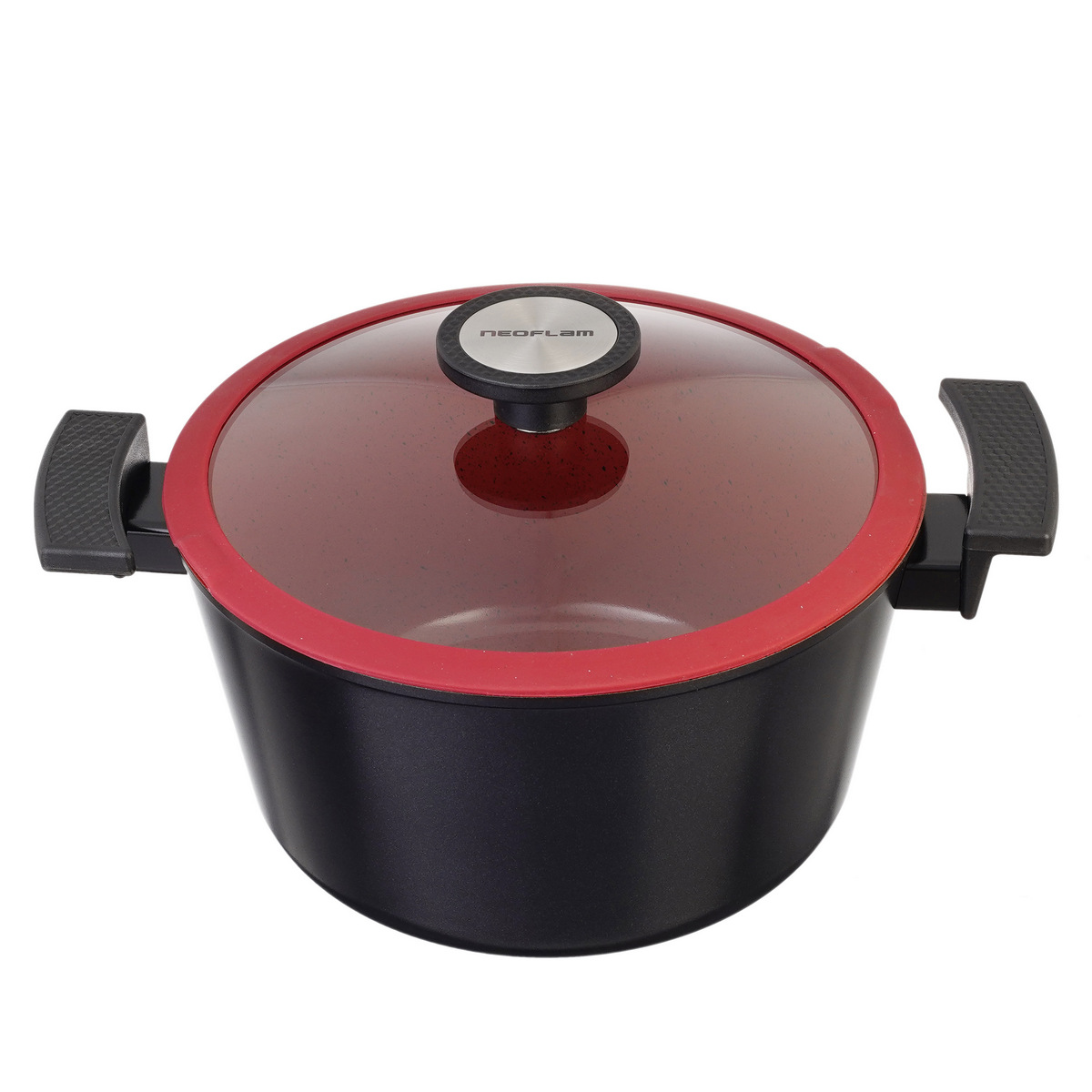 Кастрюля со стеклянной крышкой Neoflam De Chef 4,8 л, 24 см (индукция) 2