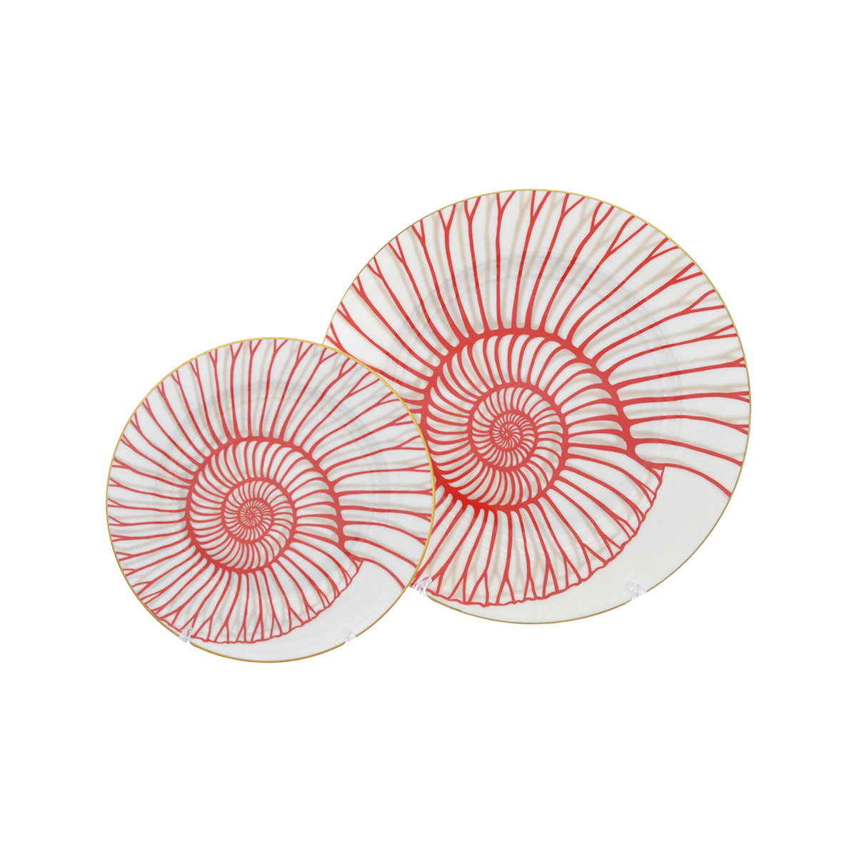 Столовый сервиз Falkenporzellan Corallo Red Gold 6 персон 25 предметов (без супника) 4