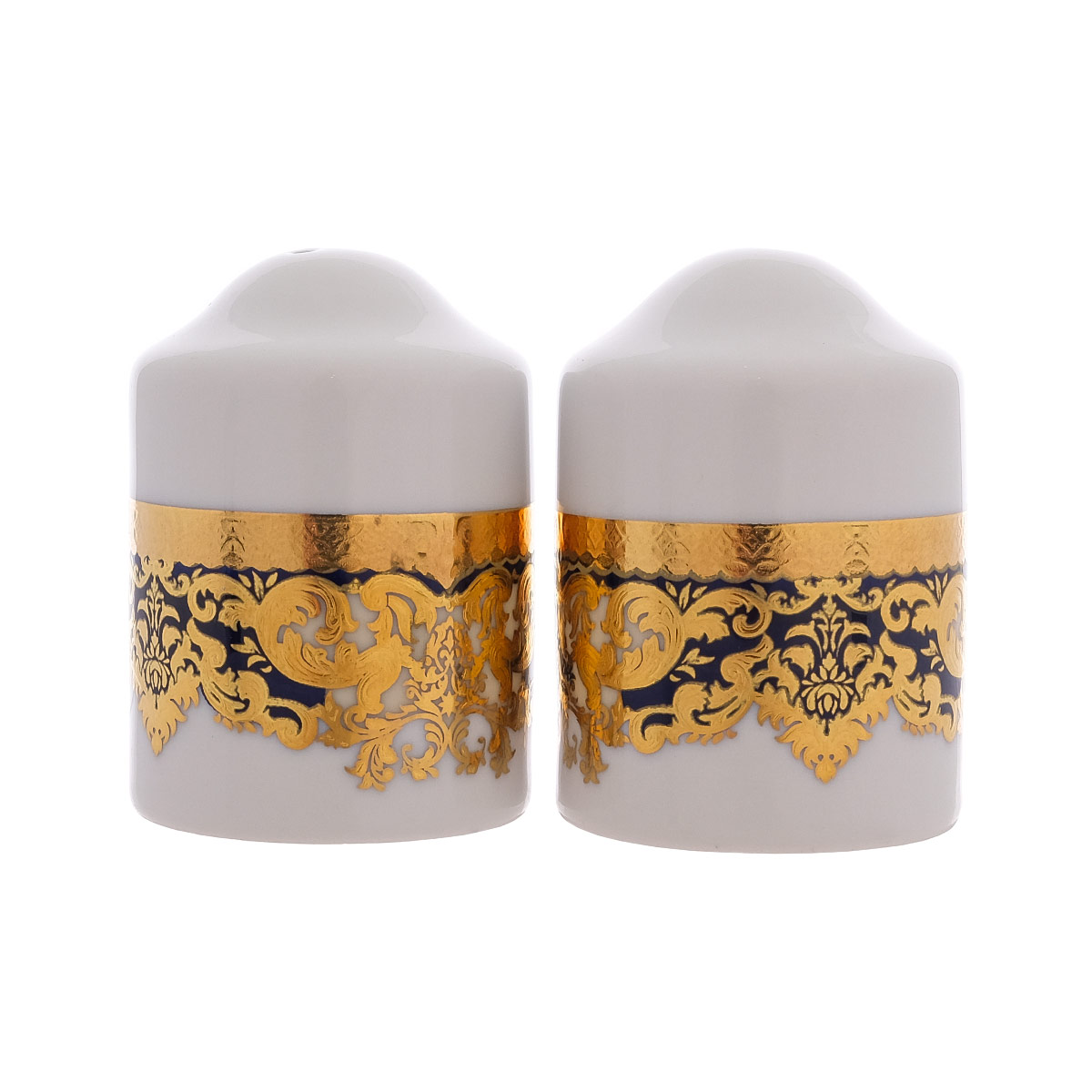 Соль/перец Falkenporzellan Favola cobalt gold (2 шт) 1
