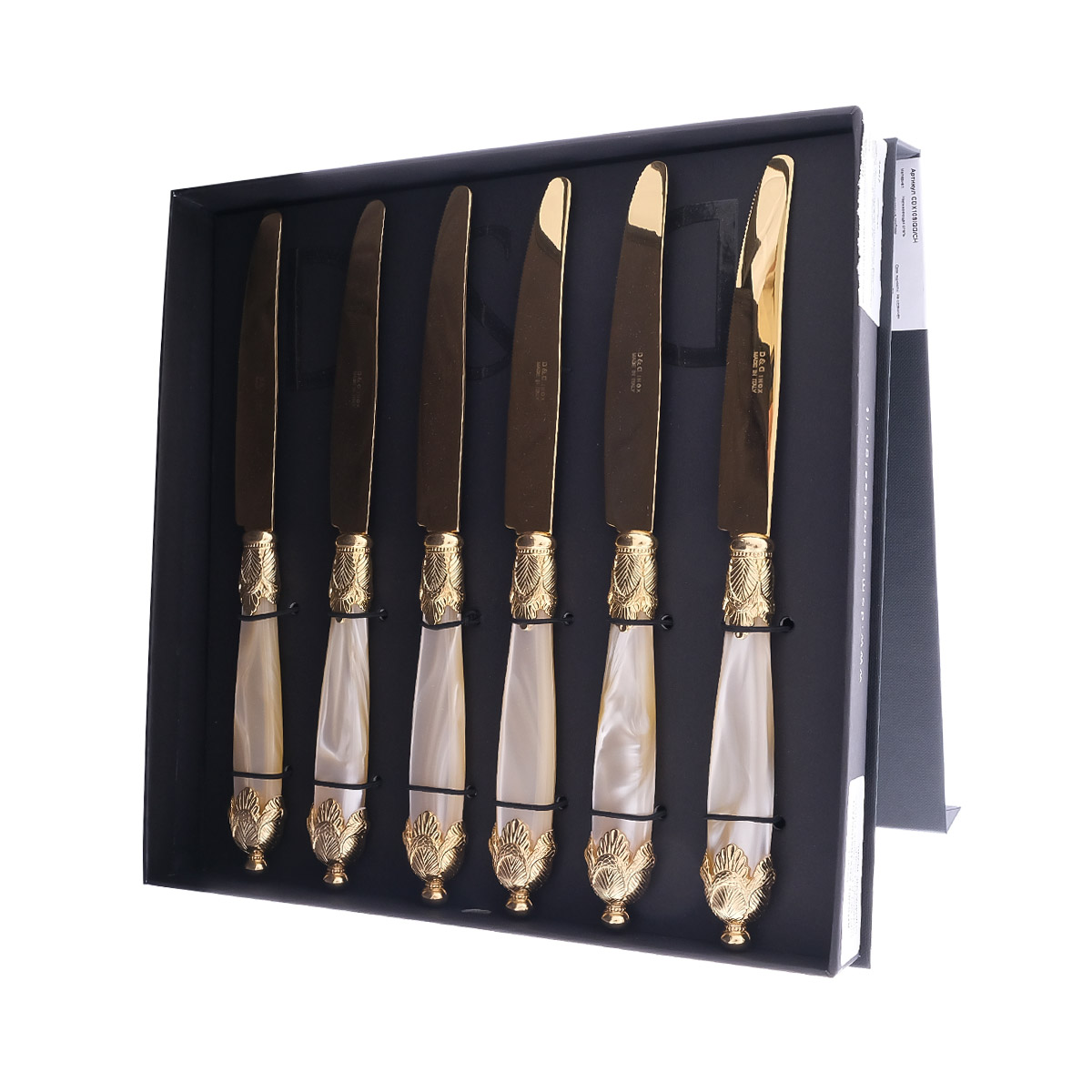 Набор столовых ножей domus siena gold (6 шт) 3