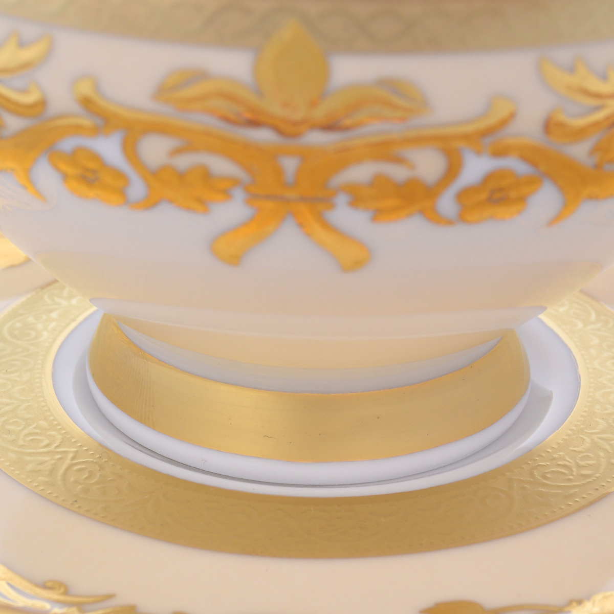 Набор чайных пар Falkenporzellan Natalia creme gold 220мл 2