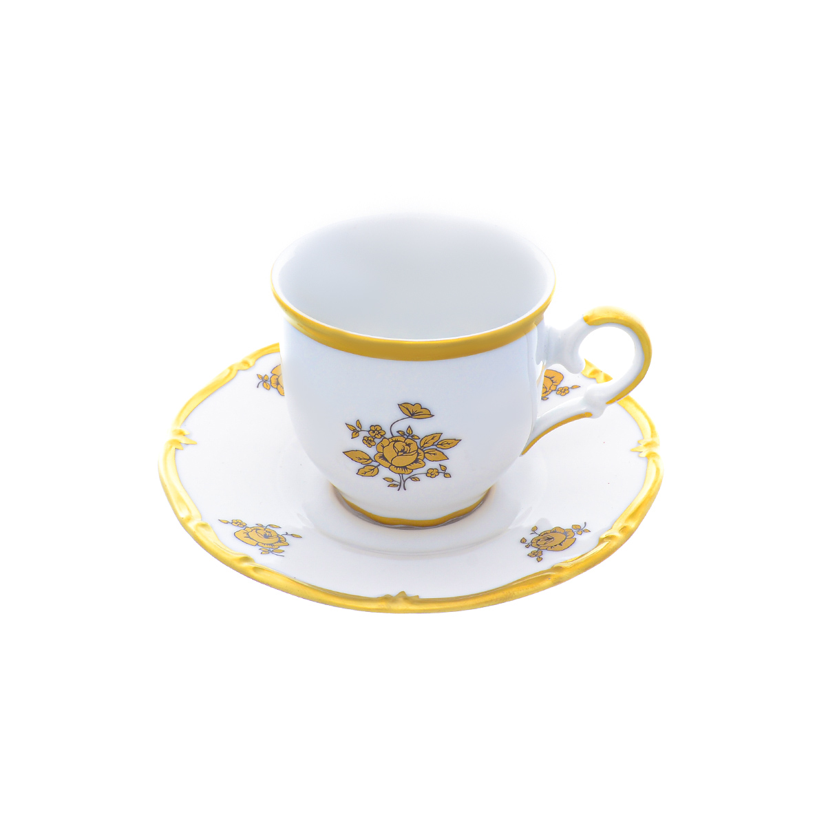 Набор мокка кофейных пар Queen's Crown Золотая роза 110 мл (6пар) 1