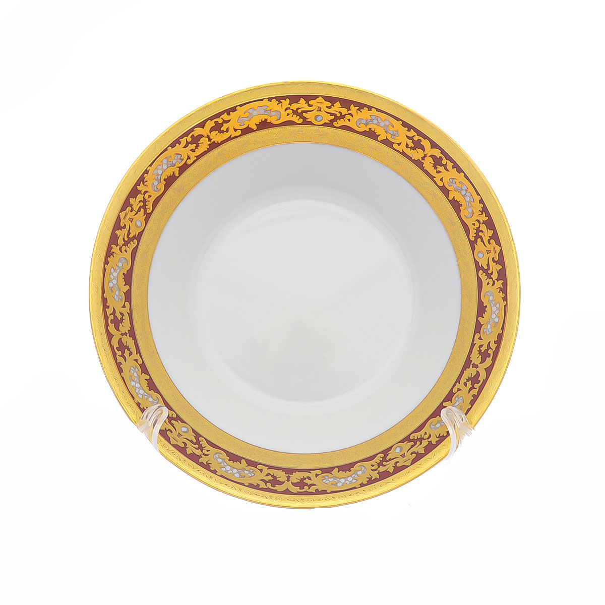Набор салатников Falkenporzellan Alena 3D Bordeaux Gold Constanza 19см(6 шт) 5
