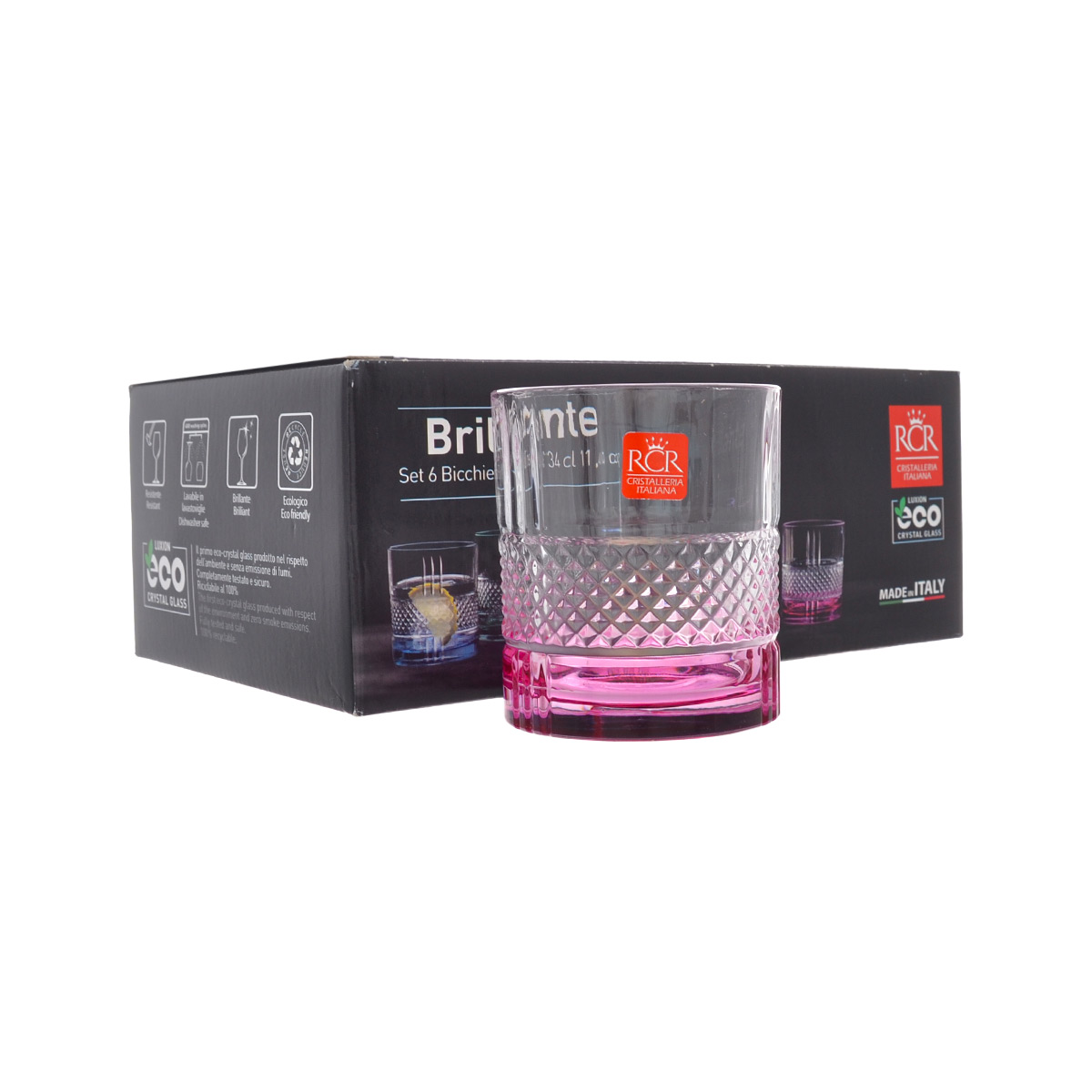 Набор стаканов для виски RCR Brillante Color 340мл (6 шт) 3