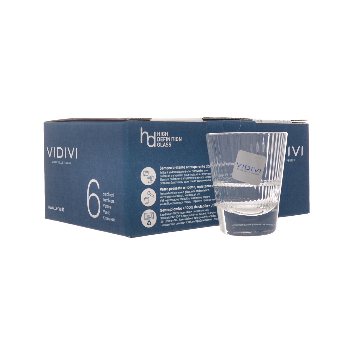 Набор стопок Vidivi Diva 80 мл 7,2*5,7 см (6 шт) 3