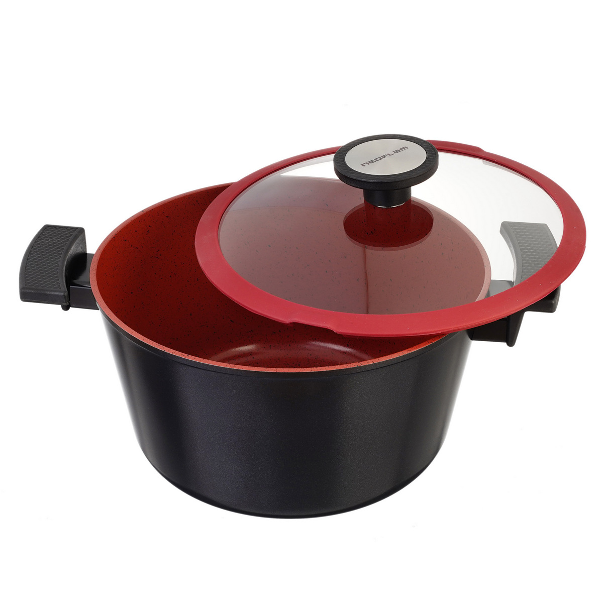 Кастрюля со стеклянной крышкой Neoflam De Chef 4,8 л, 24 см (индукция) 3