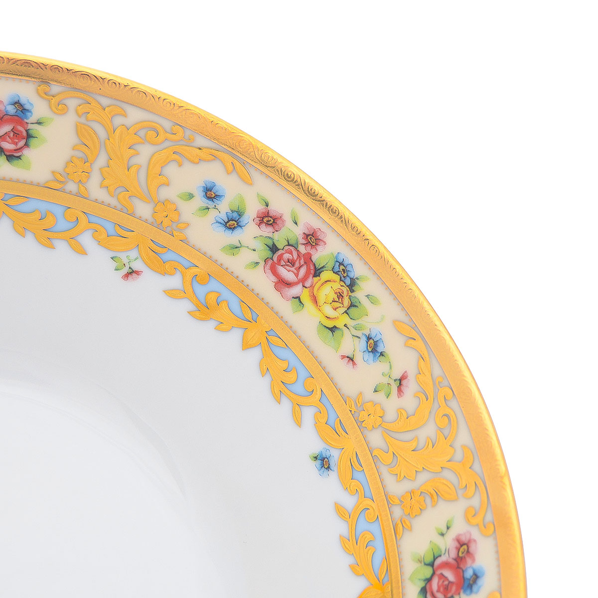 Фруктовница на ножке Falkenporzellan Vienna Creme Gold 24 см 5