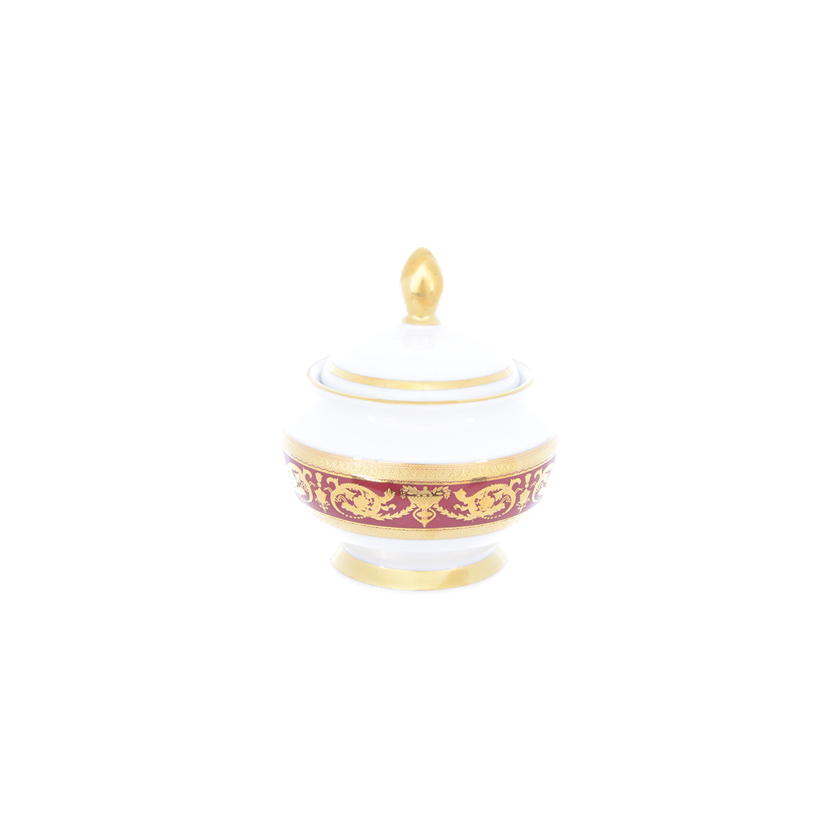 Сахарница Falkenporzellan Imperial Bordeaux Gold 1