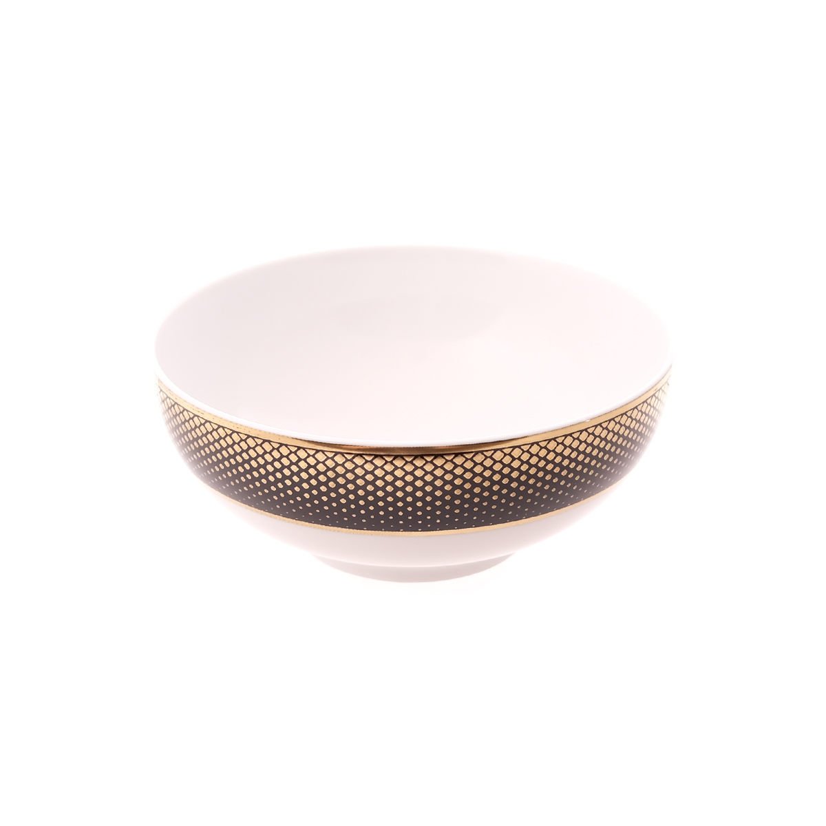 Набор салатников Falkenporzellan Deluxe Shape - Rio Black Gold 13 см (6 шт) 1