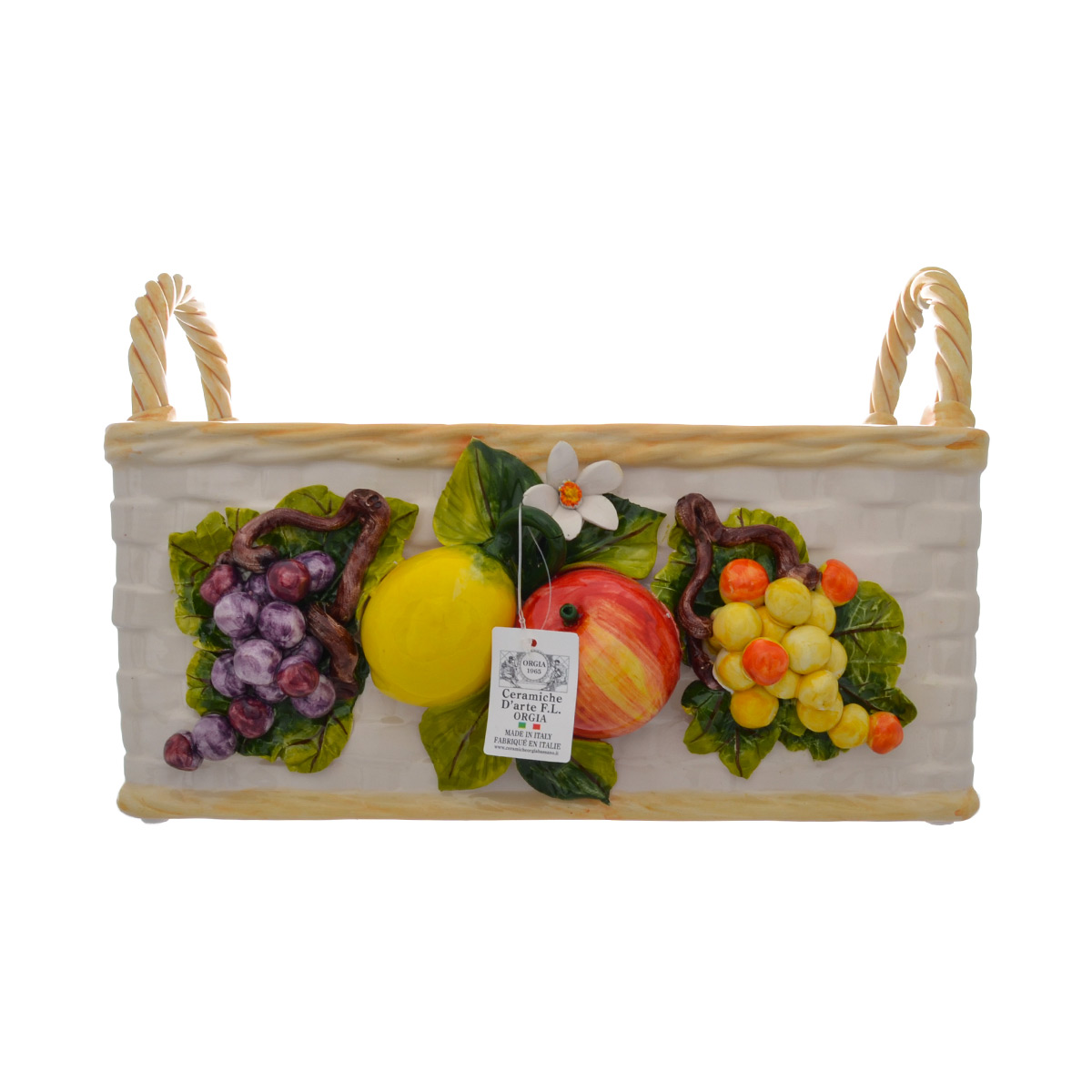 Корзина прямоугольная с 2 ручками Orgia Фрукты 40*24 см 1