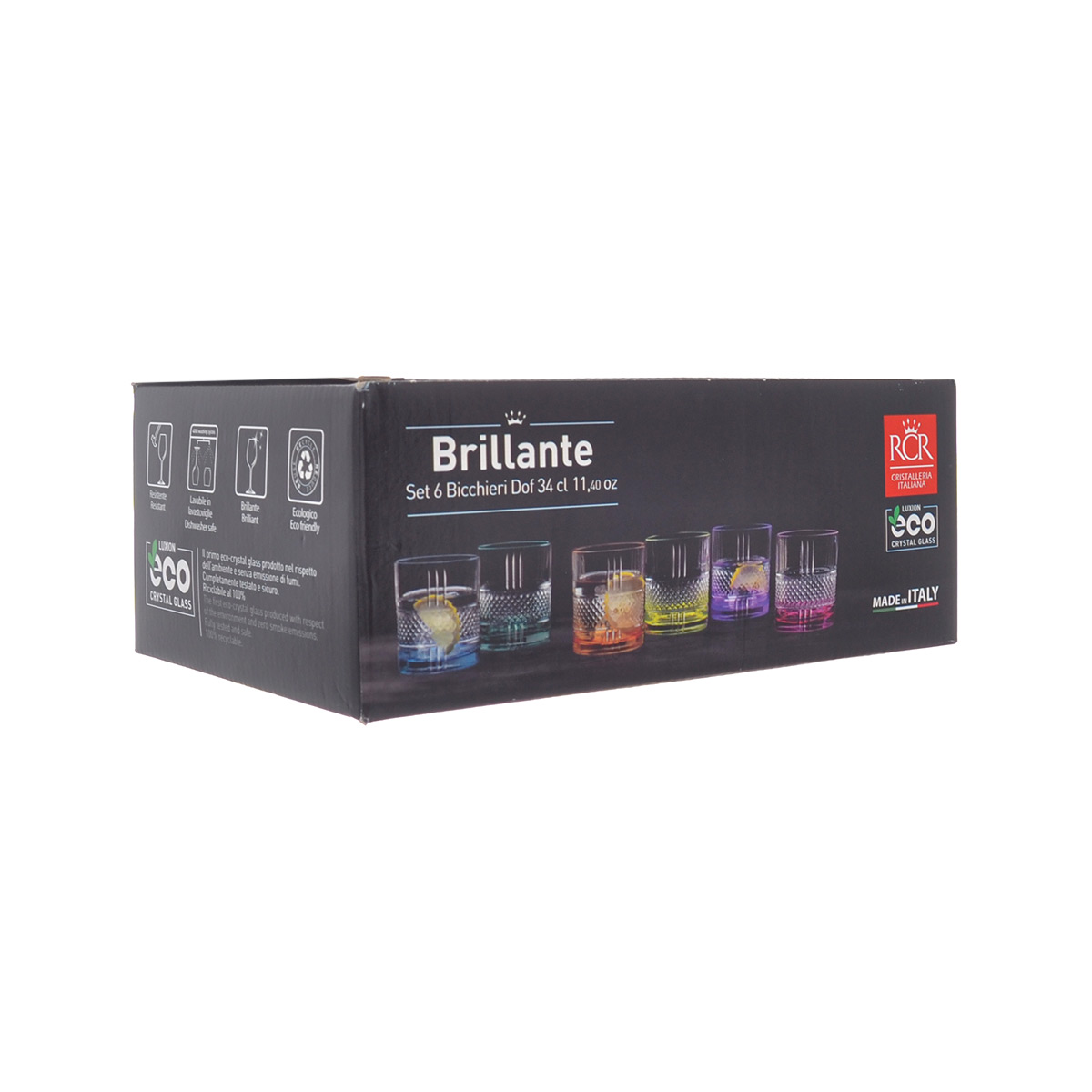 Набор стаканов для виски RCR Brillante Color 340мл (6 шт) 2