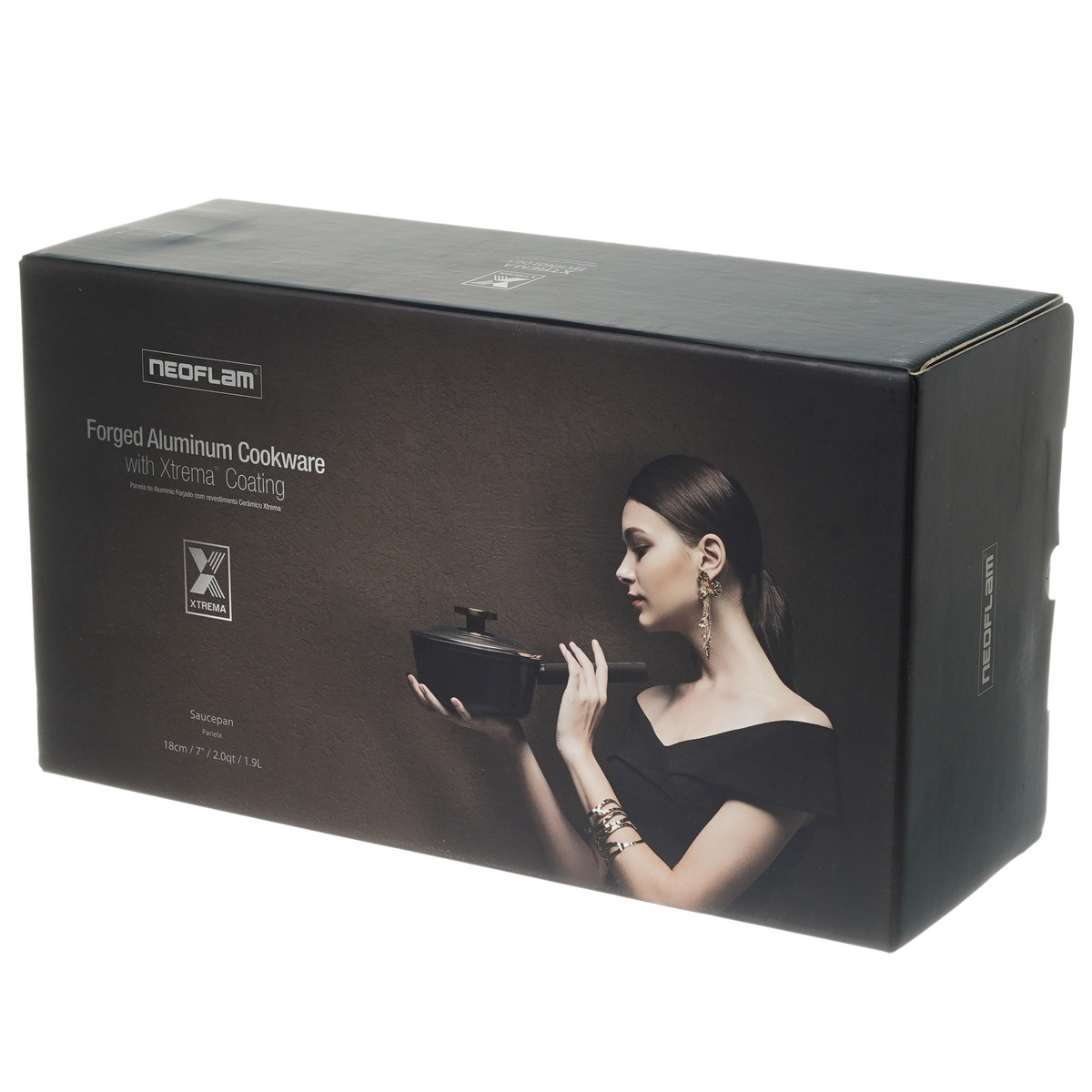 Ковш со стеклянной крышкой Neoflam Noblesse 1.9 л, 18 см (индукция) 7