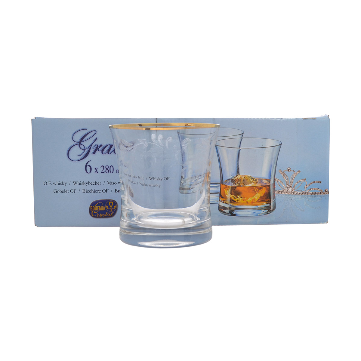 Набор стаканов для воды Crystalex Bohemia V-D 280 мл (6 шт) 3