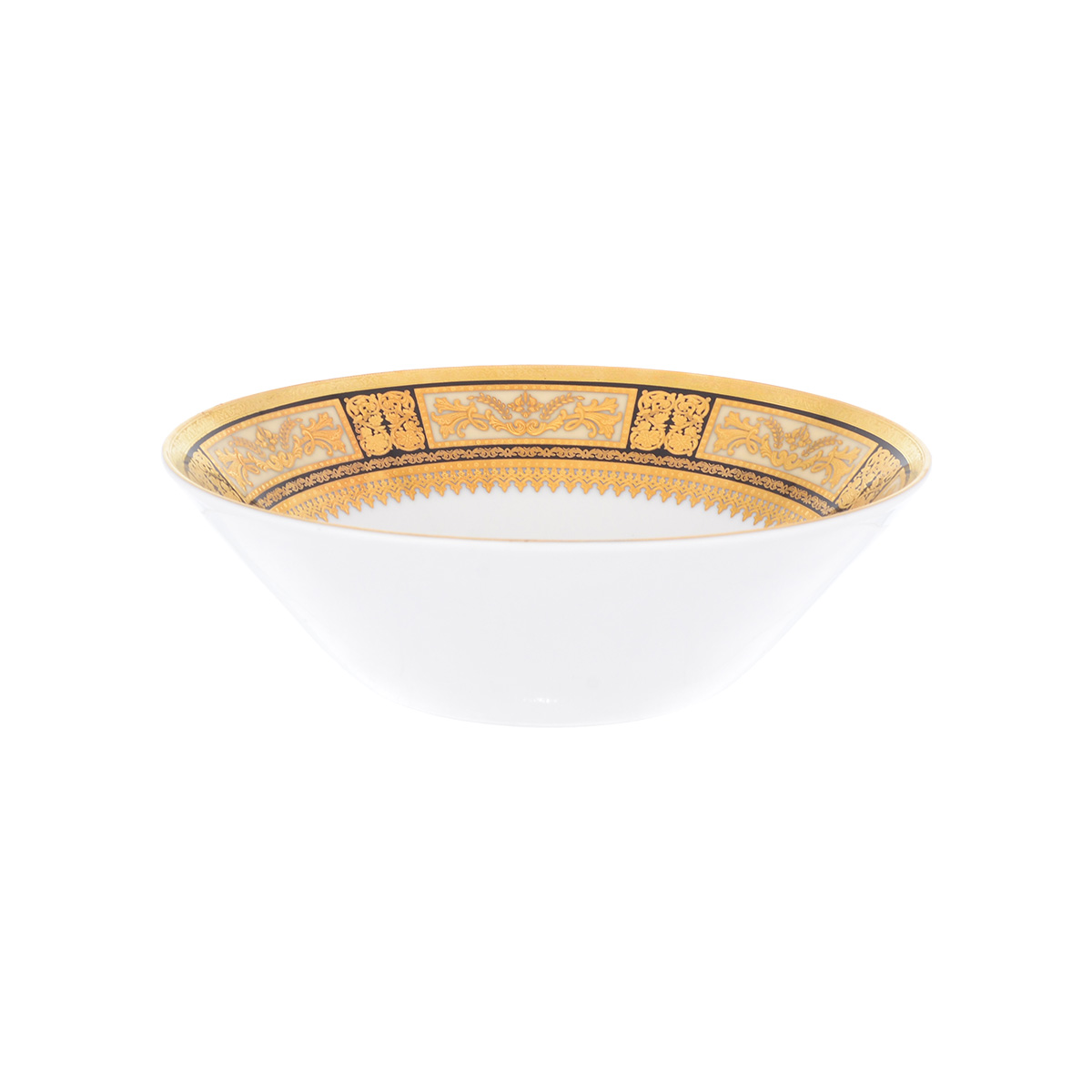 Набор салатников Falkenporzellan Diadem Black Creme Gold 19см (6 шт) 1