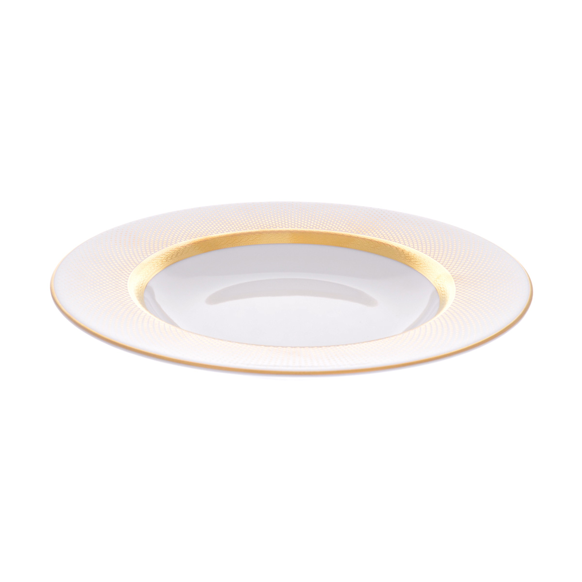 Набор глубоких тарелок 22,5 см Rio white gold (6 шт) 1
