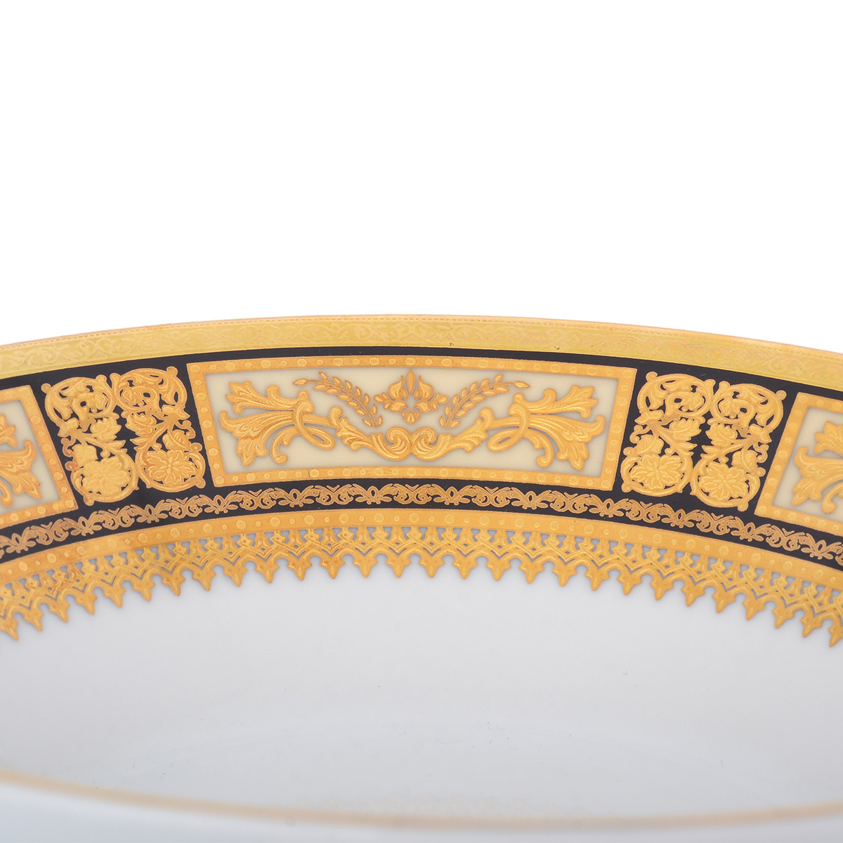 Набор салатников Falkenporzellan Diadem Black Creme Gold 19см (6 шт) 2