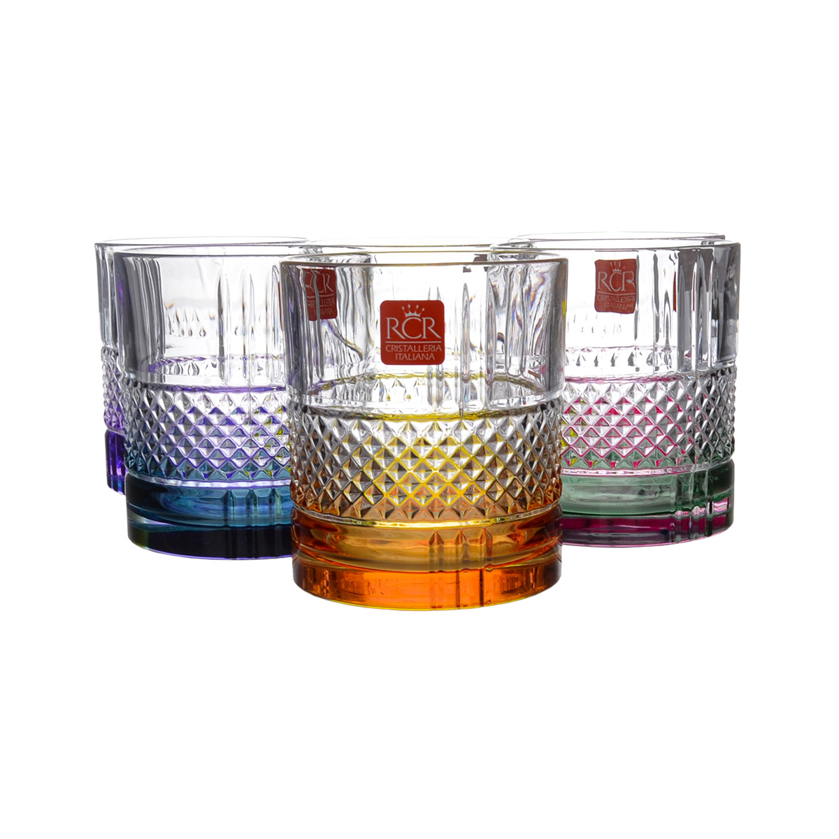Набор стаканов для виски RCR Brillante Color 340мл (6 шт) 1