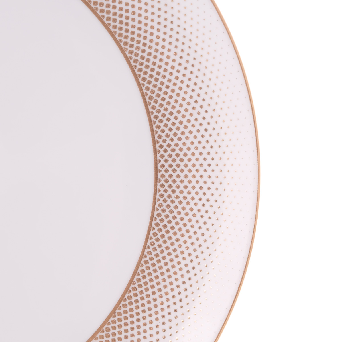 Блюдо круглое Falkenporzellan Deluxe Shape - Rio White Gold 31 см 2