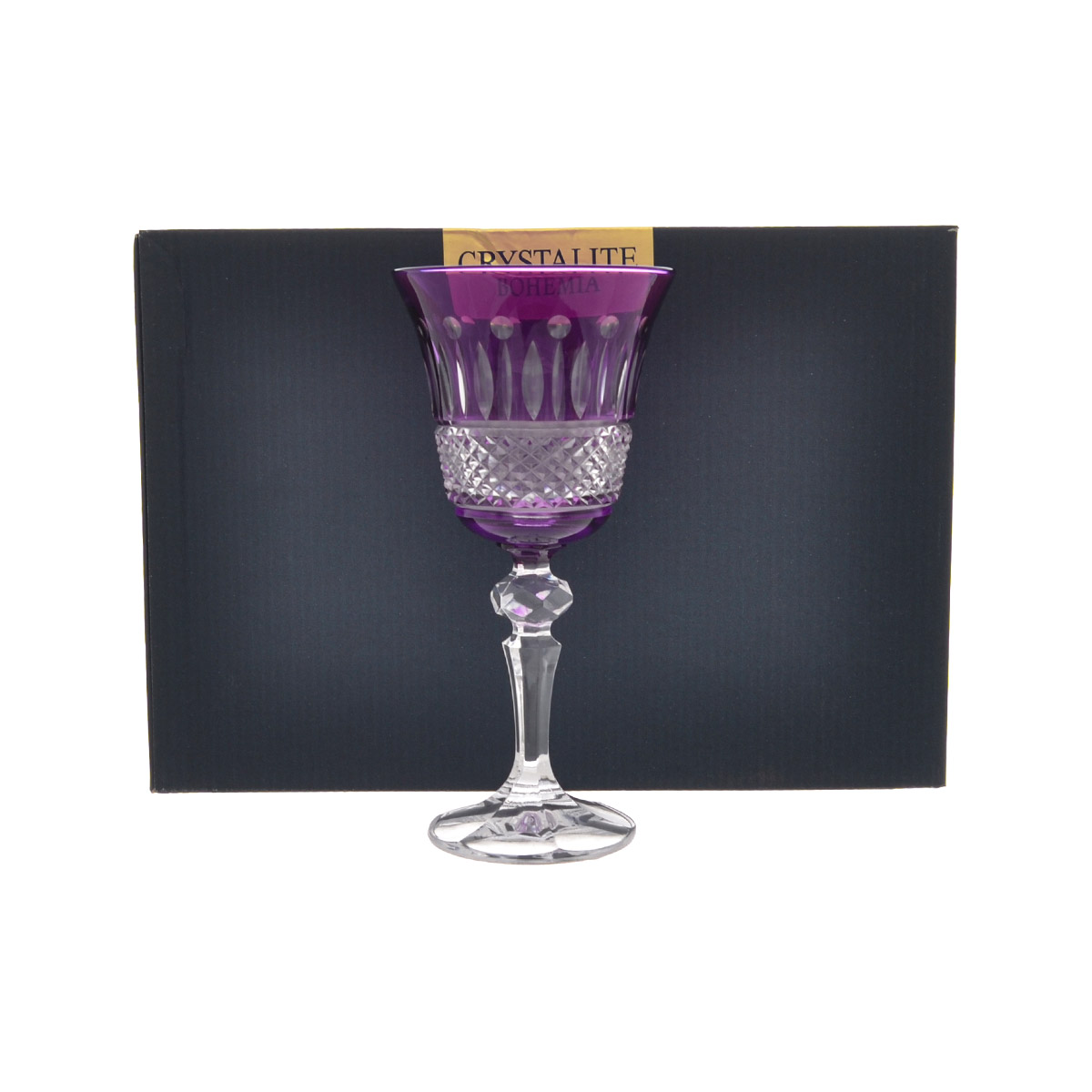 Набор бокалов Crystalite Bohemia Laura/Falco violet 170мл (6 шт) 3