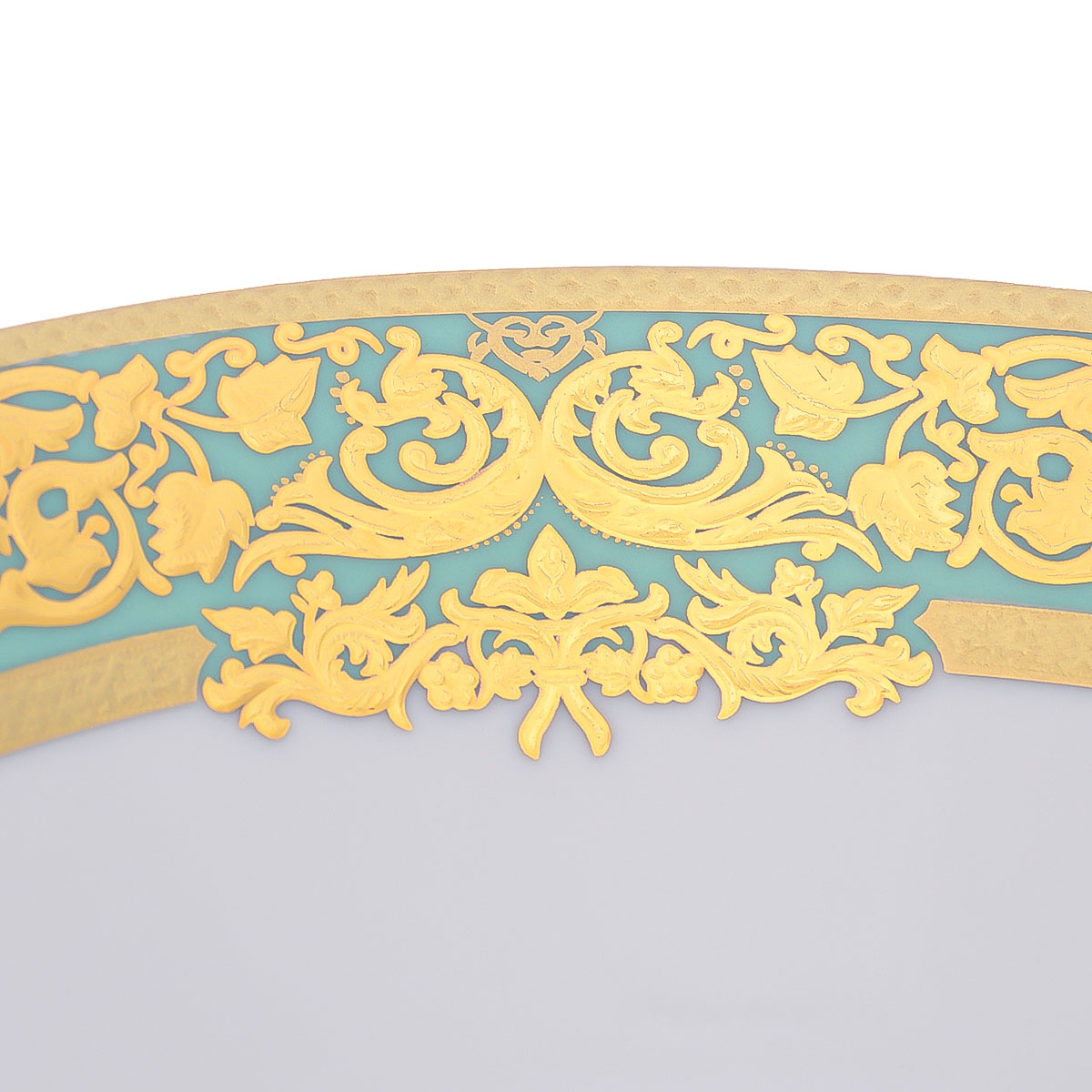 Набор салатниц Falkenporzellan Natalia seladon gold 18см(6 шт) 4