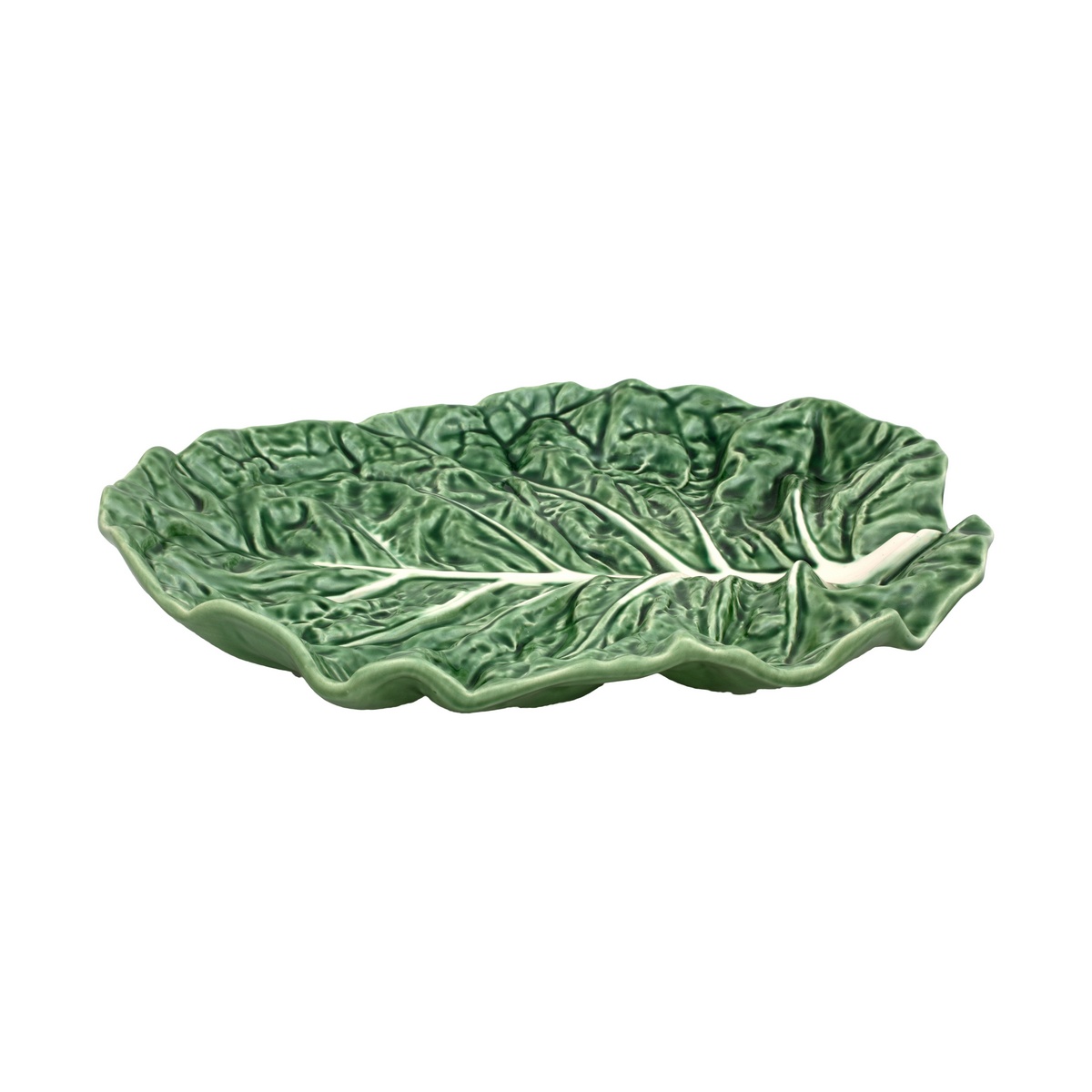 Блюдо 37см."Cabbage" зеленое