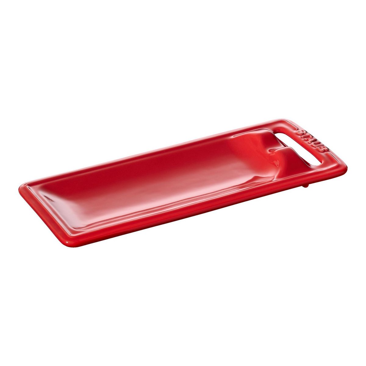 Подставка под ложку, 25 х 10 см, красная Staub