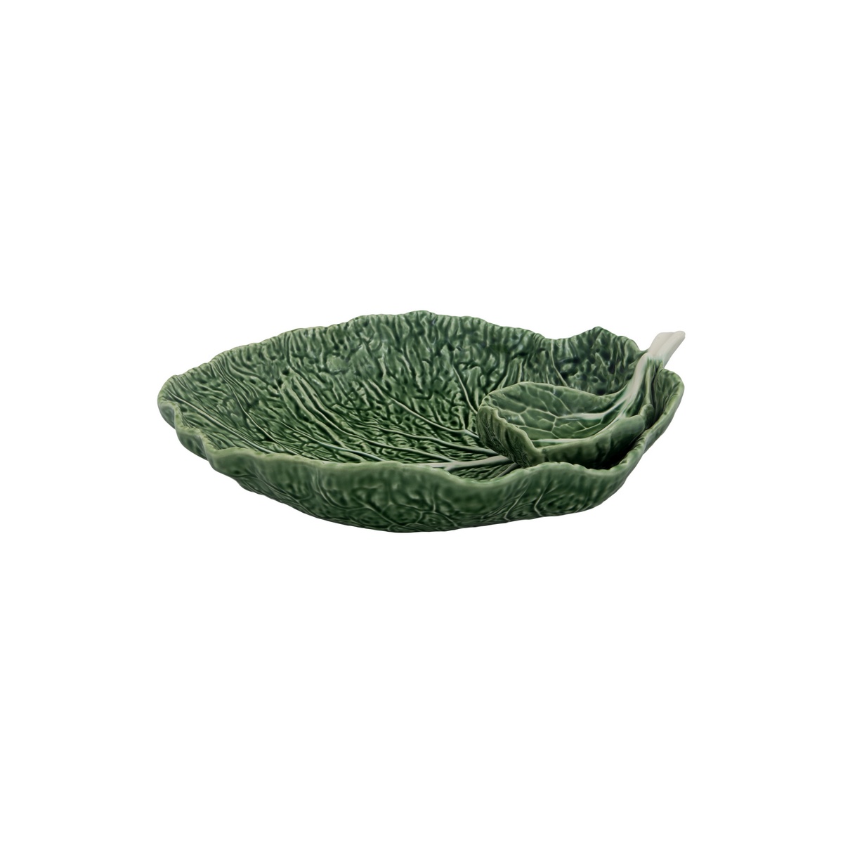 Блюдо для закусок 34см."Cabbage" зеленое